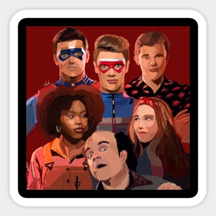 Cast of henry danger Sticker